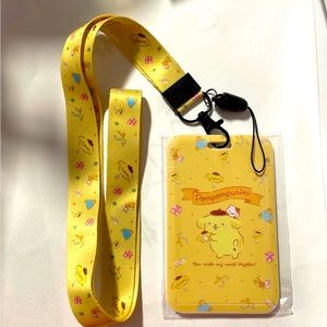 Pompomurin lanyard and holder